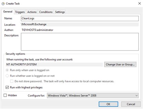 exchange server v15 logging cleanup.